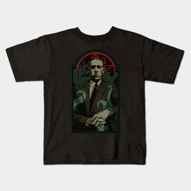 Lovecraft Kids T-Shirt by hafaell
